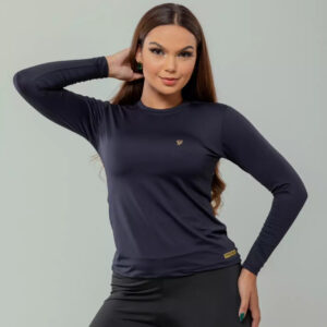 Blusa UV fem manga longa
